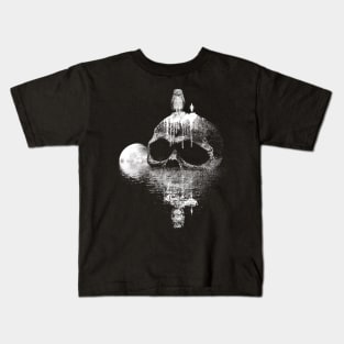 skull rock - halloween aesthetic Kids T-Shirt